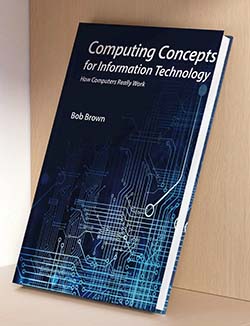 Cover design, with printed-circuit like tracing, title, and author.